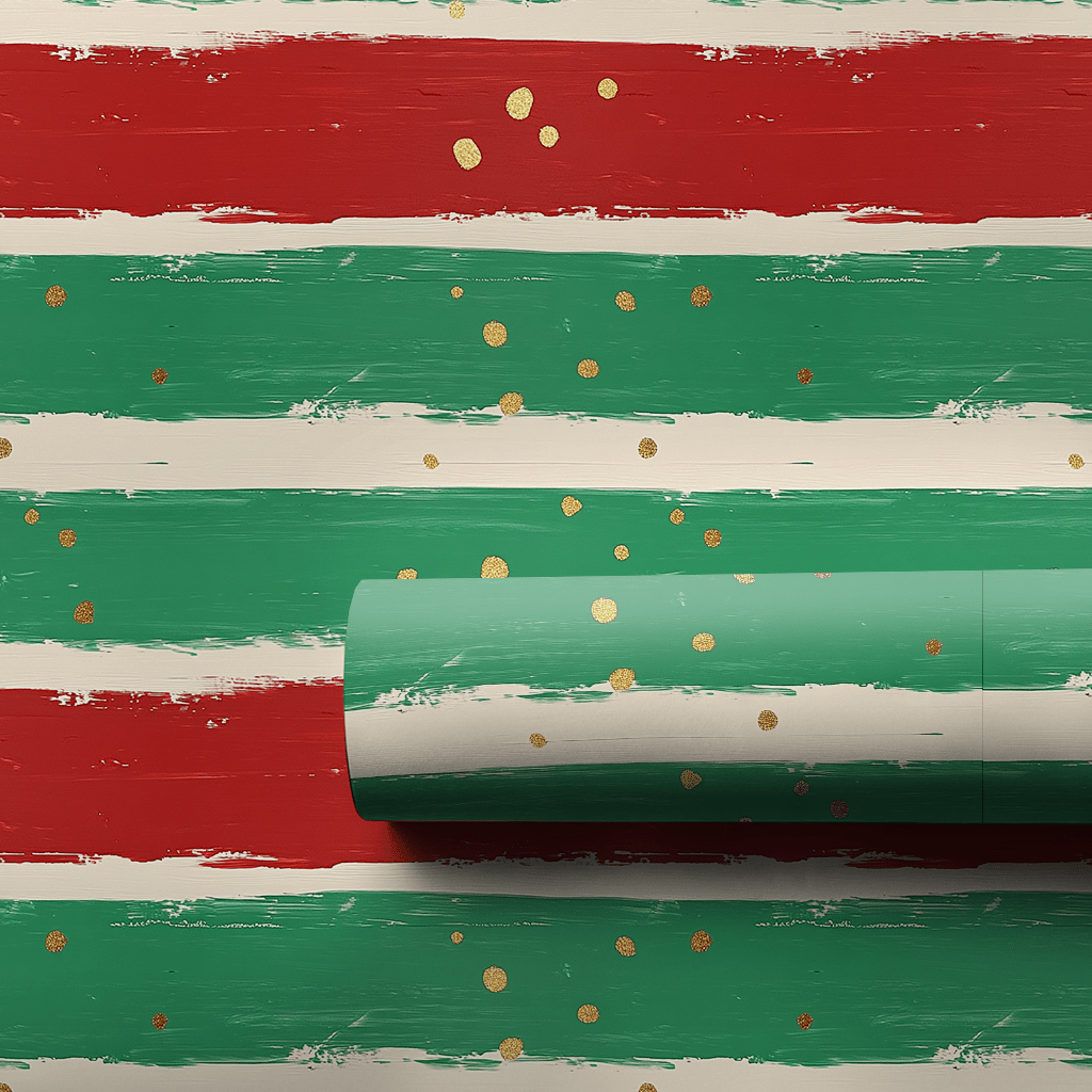 Jingle Stripes - Wrapping Paper - Aspen & Arlo