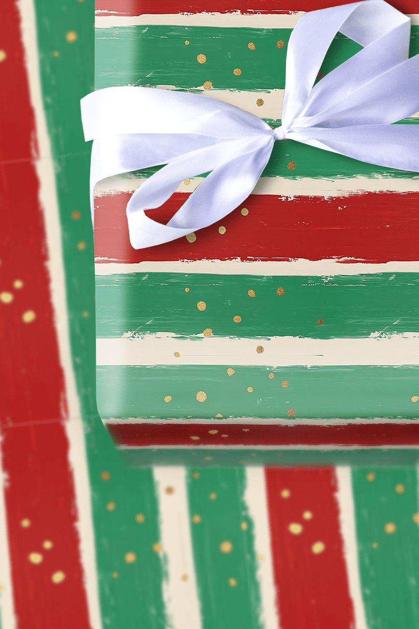 Jingle Stripes - Wrapping Paper - Aspen & Arlo