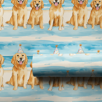 Beach Pawty - Wrapping Paper - Aspen & Arlo