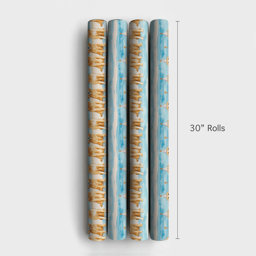 Beach Pawty - Wrapping Paper - Aspen & Arlo