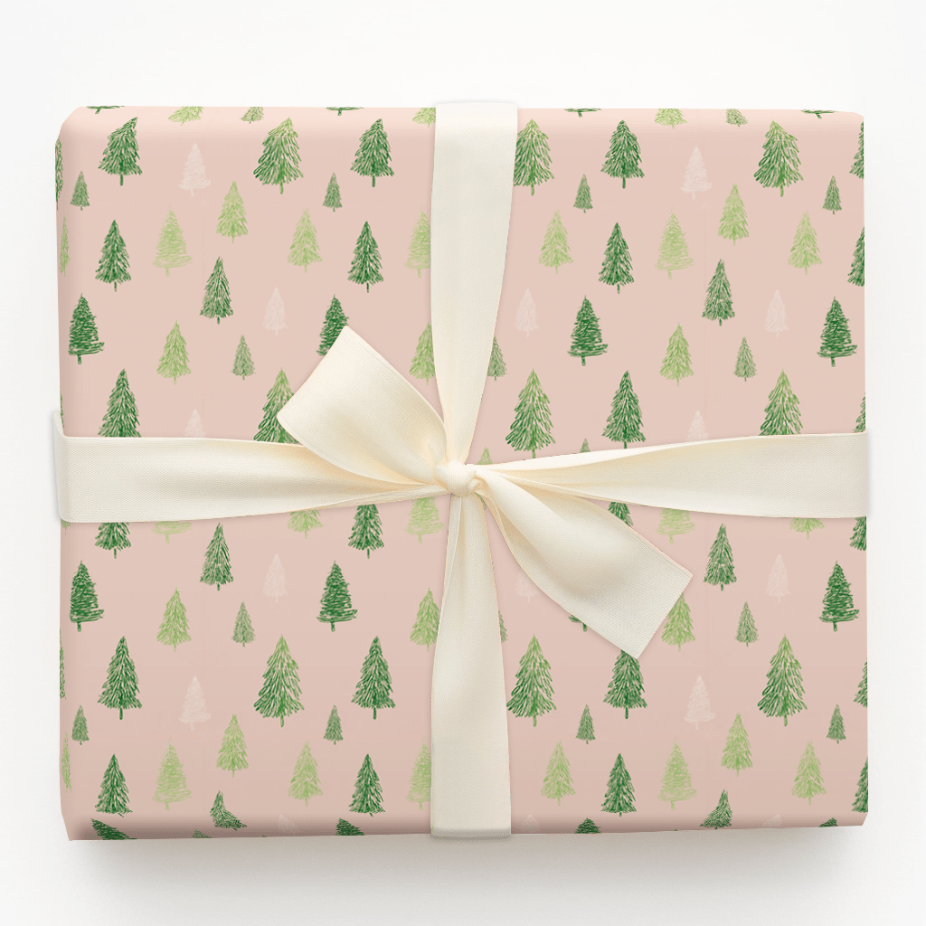 Pink Trees Please - Wrapping Paper - Aspen & Arlo