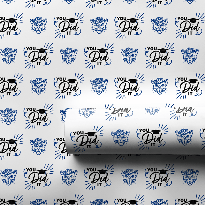 You Did It BYU - Wrapping Paper - Aspen & Arlo