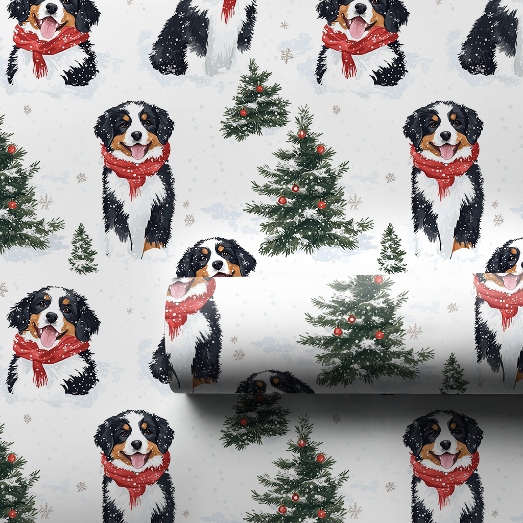 Snow Day for Bernese Mountain Dogs - 1 Roll