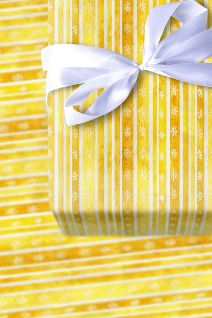 Goldenrod Snowflake - Wrapping Paper - Aspen & Arlo