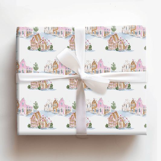 Frosted Village - Wrapping Paper - Aspen & Arlo