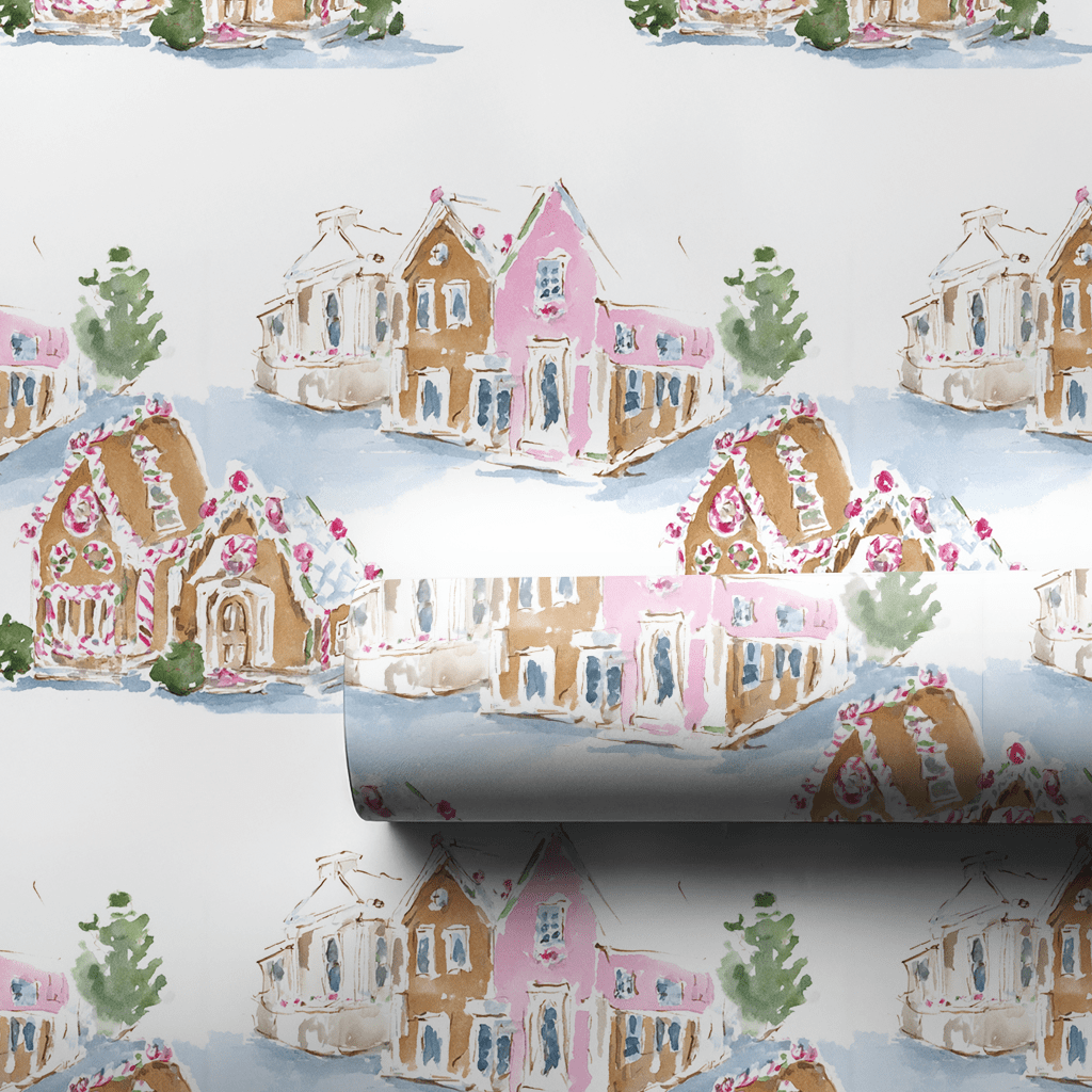 Frosted Village - Wrapping Paper - Aspen & Arlo