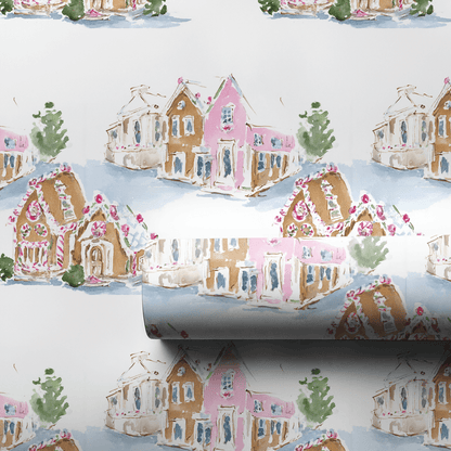 Frosted Village - Wrapping Paper - Aspen & Arlo