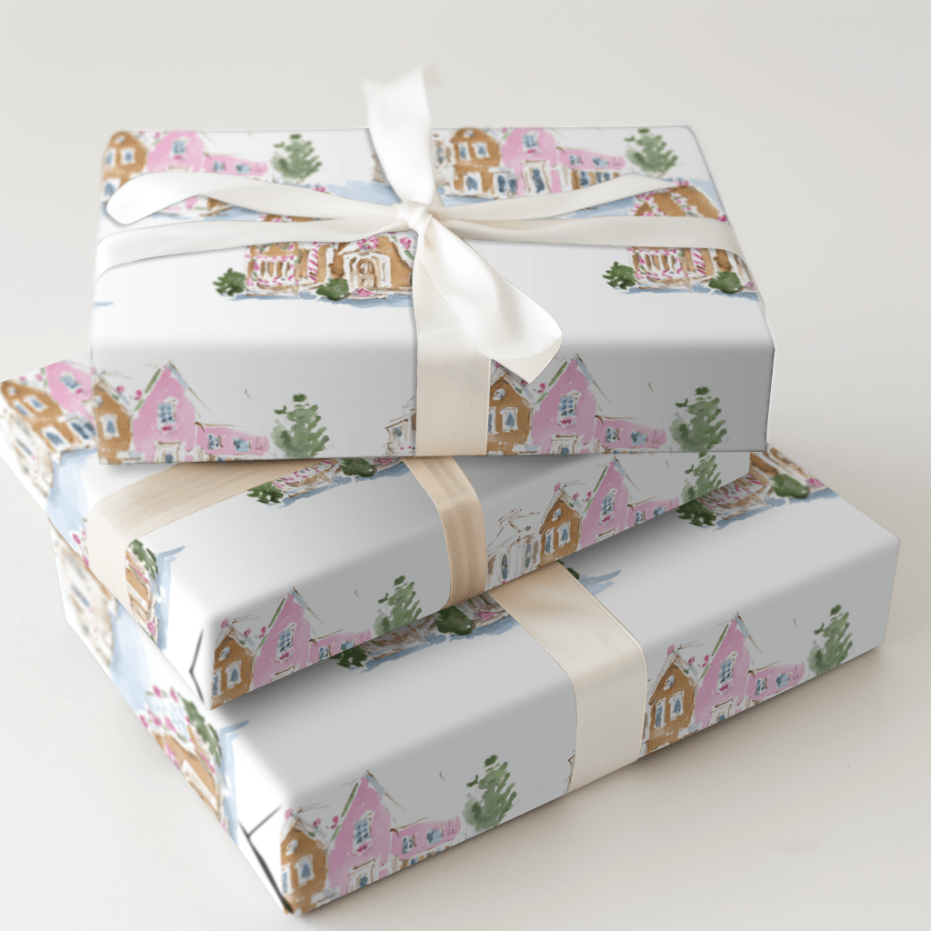Frosted Village - Wrapping Paper - Aspen & Arlo
