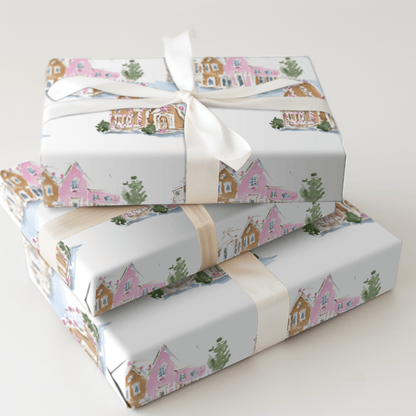 Frosted Village - Wrapping Paper - Aspen & Arlo