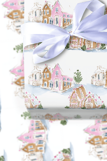 Frosted Village - Wrapping Paper - Aspen & Arlo