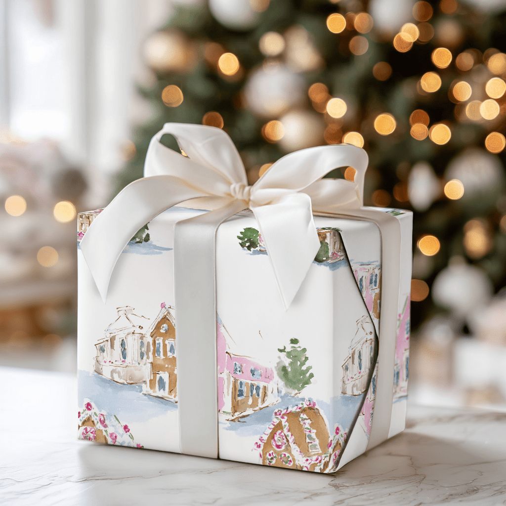 Frosted Village - Wrapping Paper - Aspen & Arlo