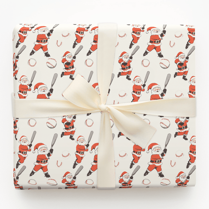 Ho Ho Home Run - Wrapping Paper - Aspen & Arlo