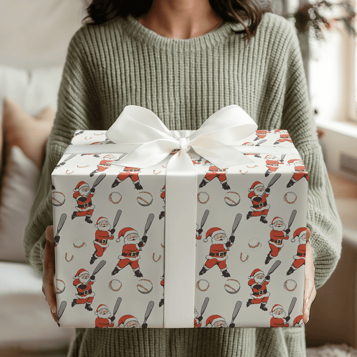Ho Ho Home Run - Wrapping Paper - Aspen & Arlo