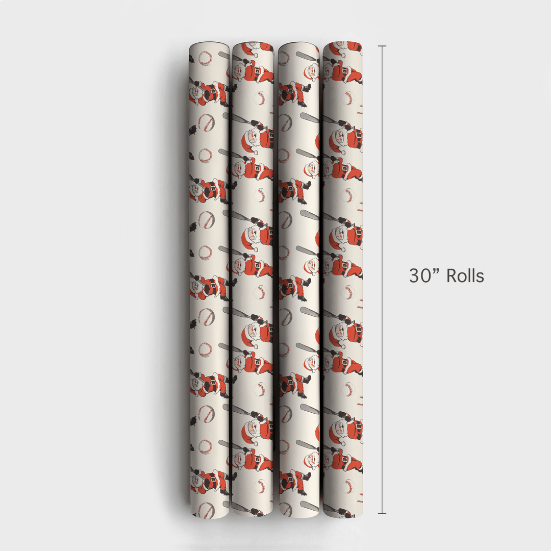 Ho Ho Home Run - Wrapping Paper - Aspen & Arlo