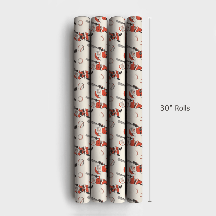 Ho Ho Home Run - Wrapping Paper - Aspen & Arlo
