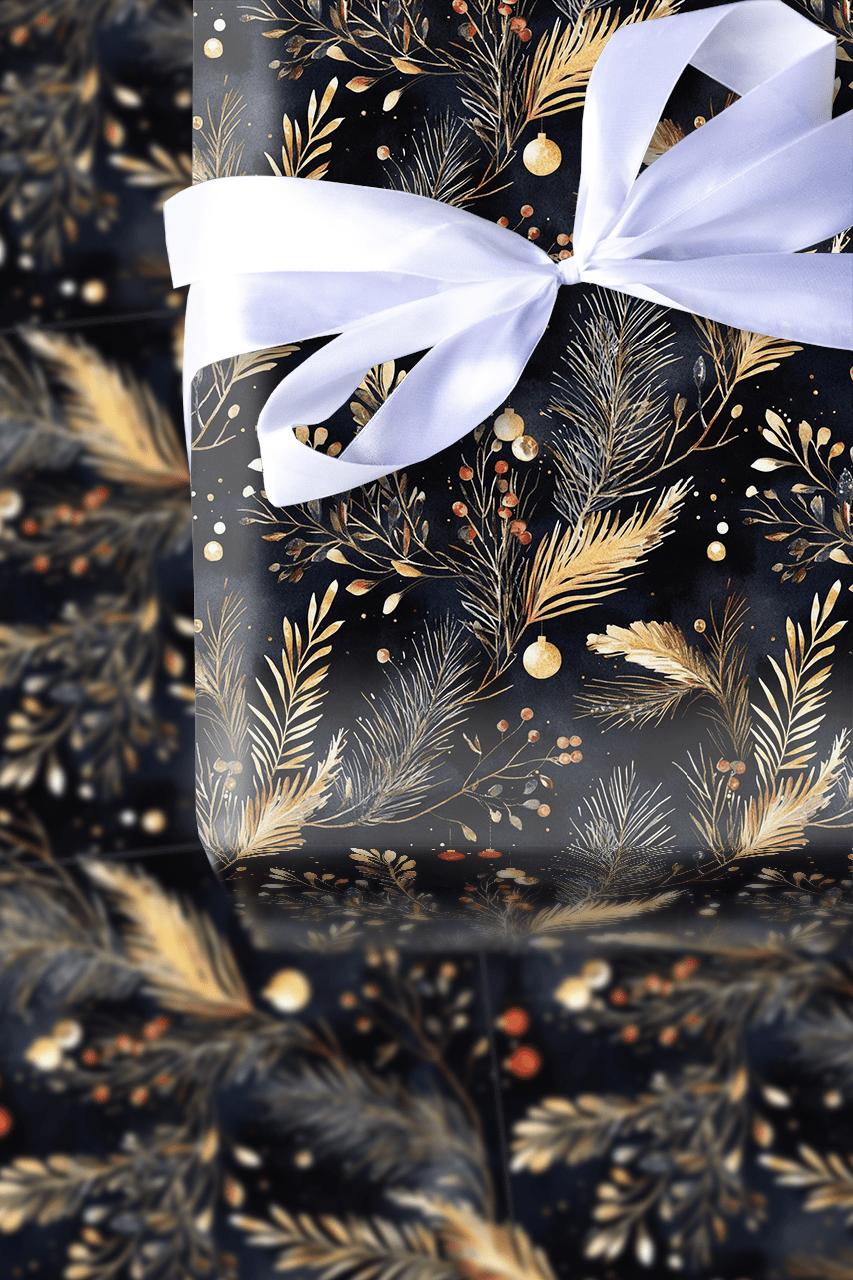 Gold Leaf for Wreath - Wrapping Paper - Aspen & Arlo
