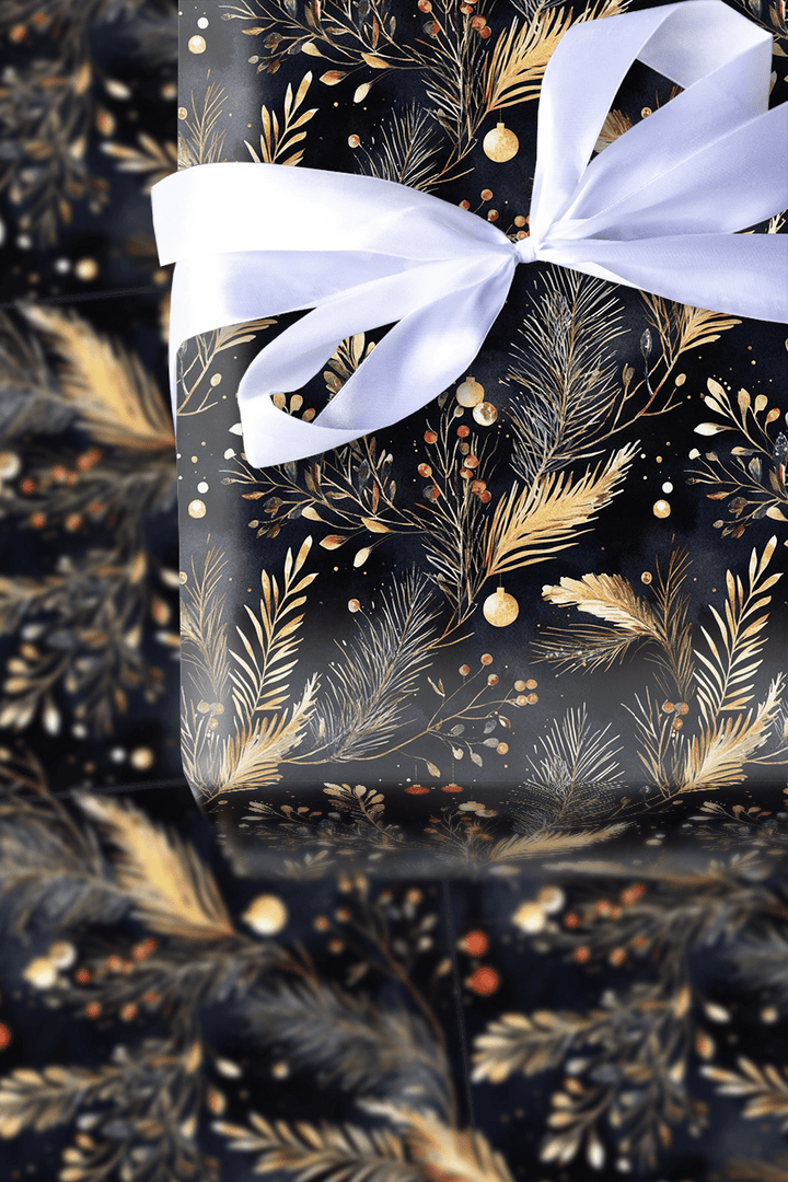 Gold Leaf for Wreath - Wrapping Paper - Aspen & Arlo