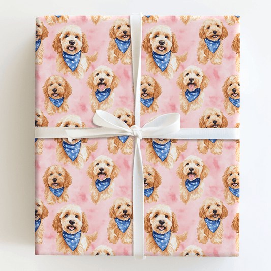 Big Brother Goldendoodle - Wrapping Paper - Aspen & Arlo