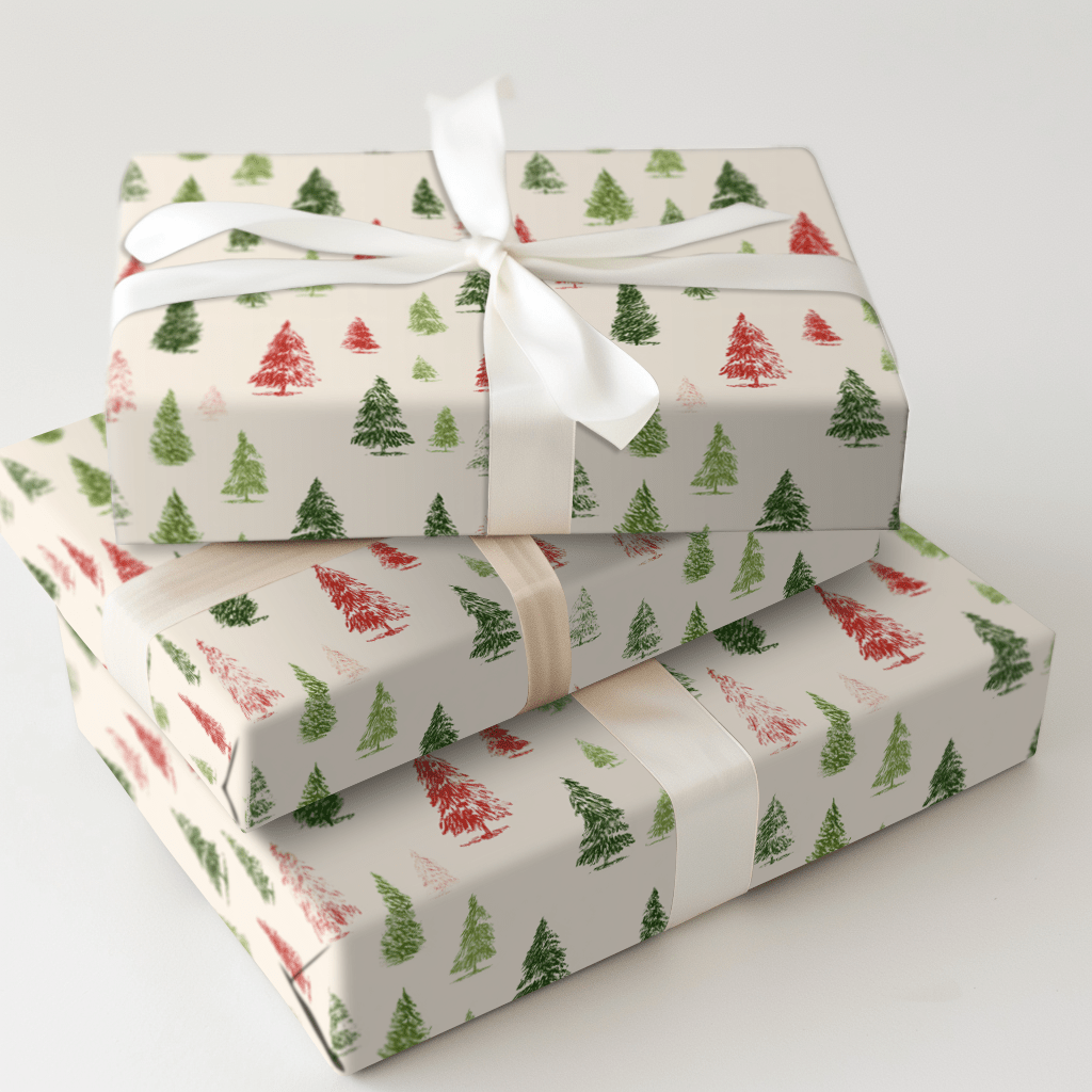 Sparce Spruces - Wrapping Paper - Aspen & Arlo