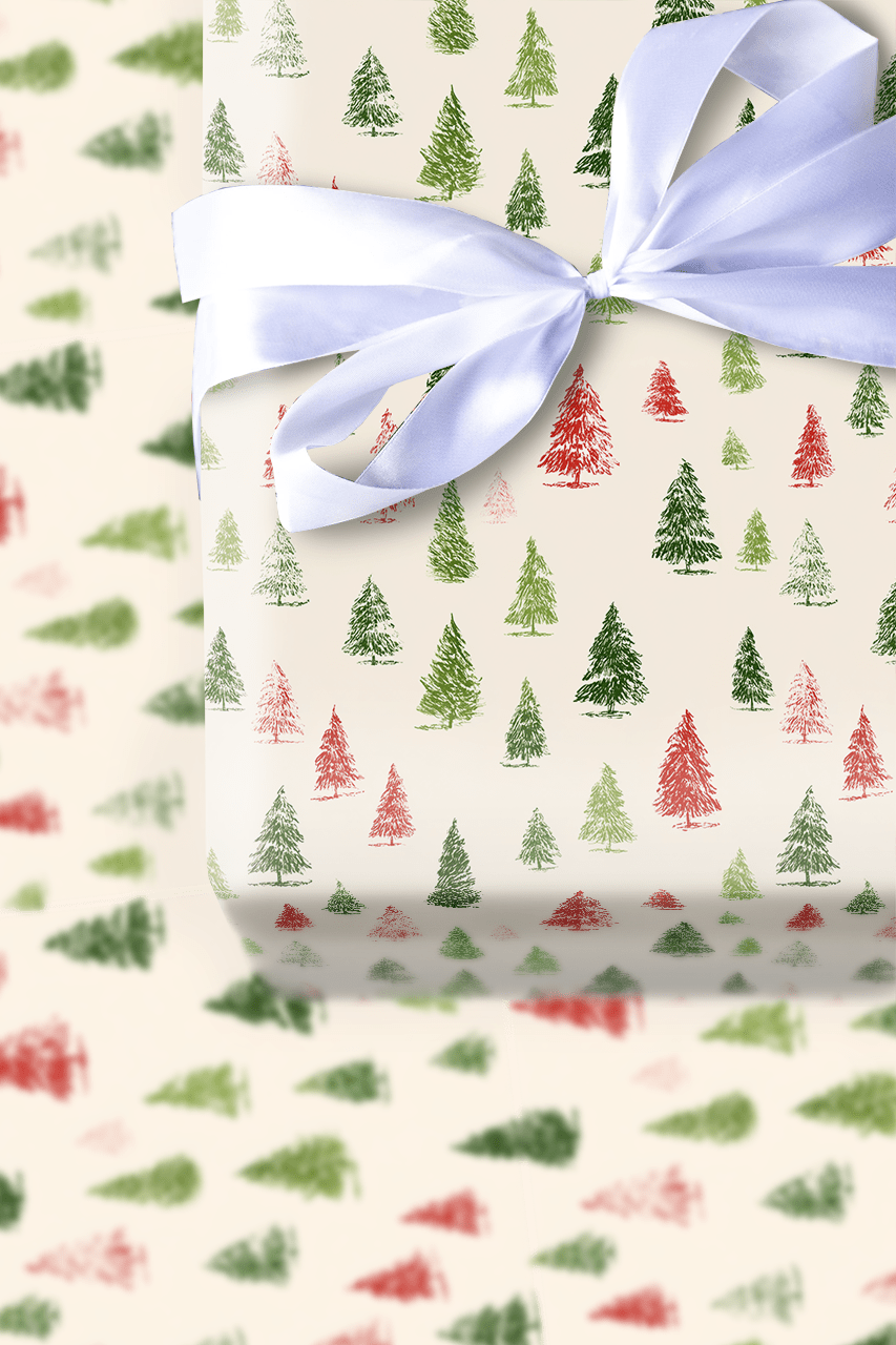 Sparce Spruces - Wrapping Paper - Aspen & Arlo