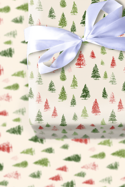 Sparce Spruces - Wrapping Paper - Aspen & Arlo