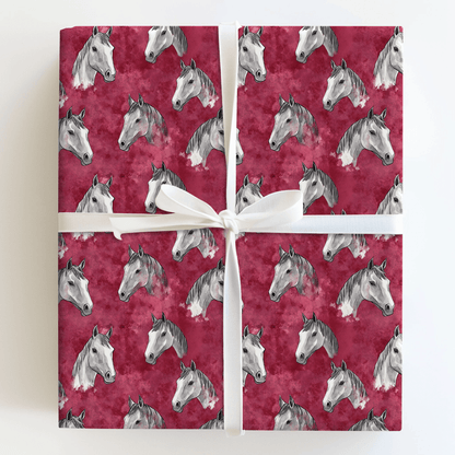Crimson Rein - Wrapping Paper - Aspen & Arlo
