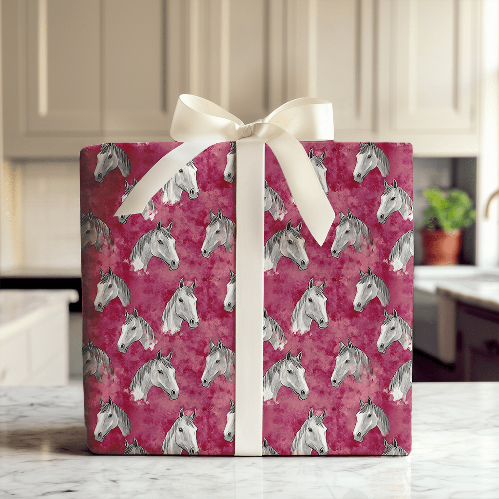 Crimson Rein - Wrapping Paper - Aspen & Arlo
