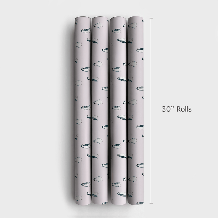 Poppy Penguins_ - Wrapping Paper - Aspen & Arlo