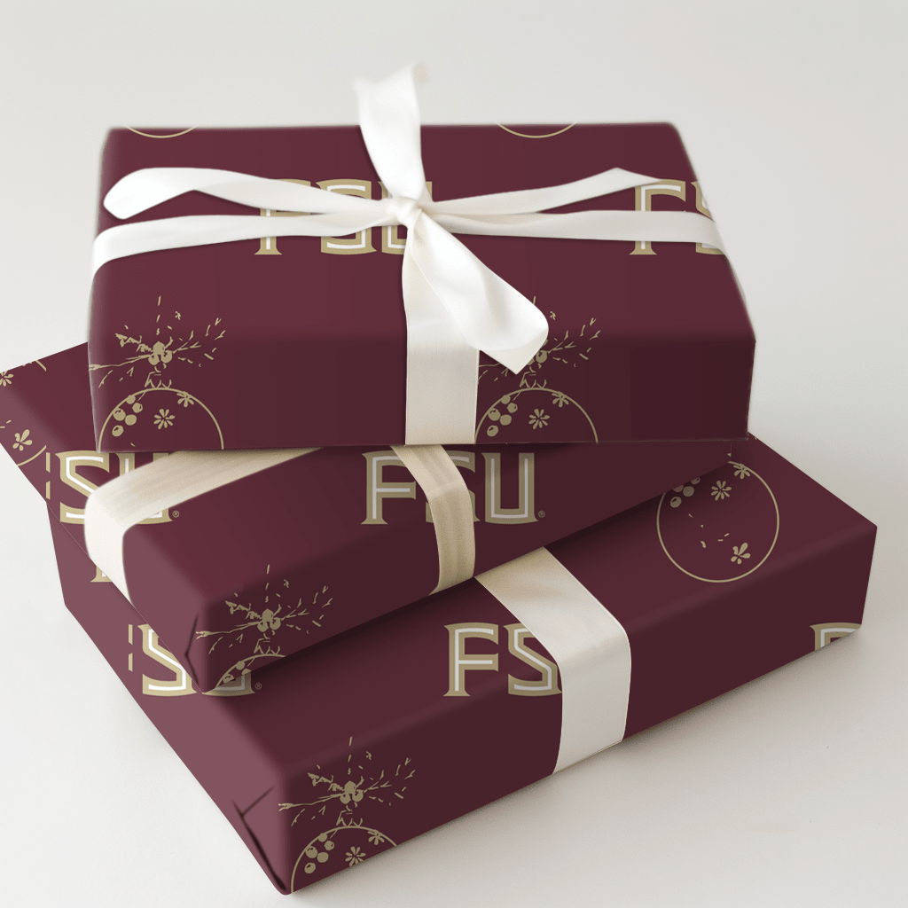 FSU Ornament - Wrapping Paper - Aspen & Arlo