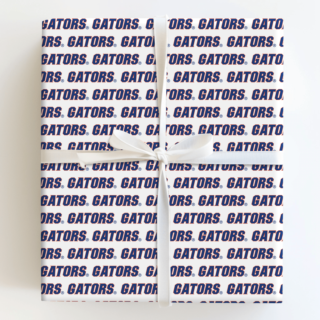 Repeating Gators - Wrapping Paper - Aspen & Arlo