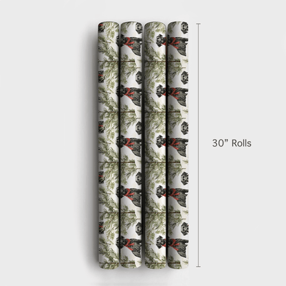 Snowfield Black Lab - Wrapping Paper - Aspen & Arlo