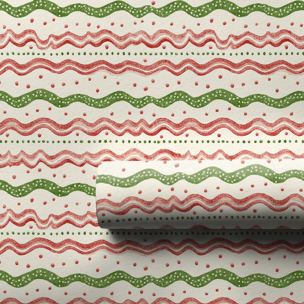 Festive Stripes - Wrapping Paper - Aspen & Arlo