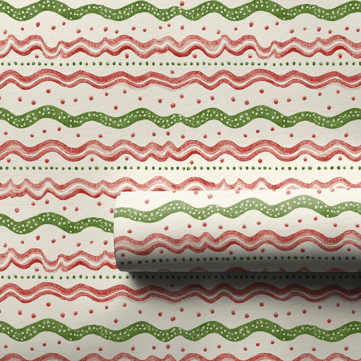 Festive Stripes - Wrapping Paper - Aspen & Arlo