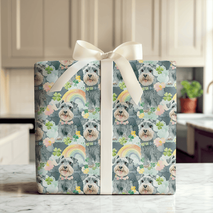 Rainbows with the Schnauzer - Wrapping Paper - Aspen & Arlo