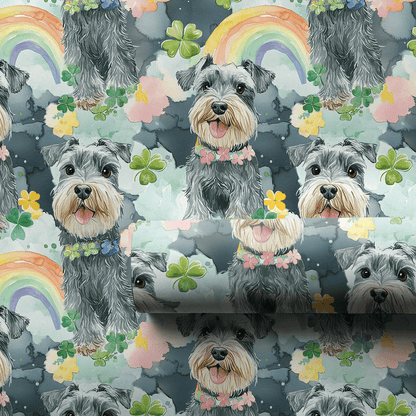Rainbows with the Schnauzer - Wrapping Paper - Aspen & Arlo