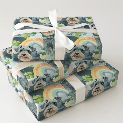 Rainbows with the Schnauzer - Wrapping Paper - Aspen & Arlo