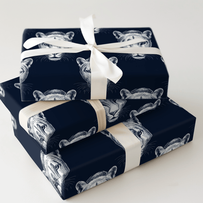 Navy Fight - Wrapping Paper - Aspen & Arlo