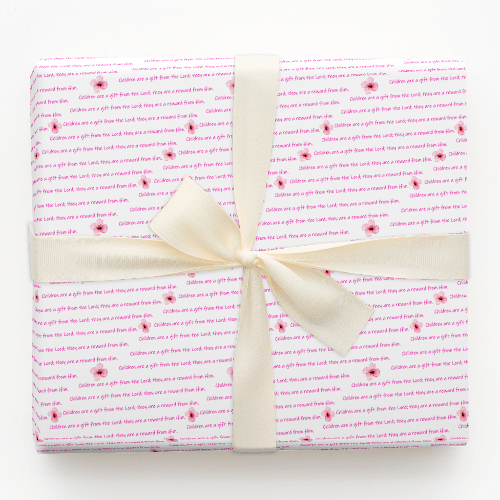 A Gift in Pink - Wrapping Paper - Aspen & Arlo