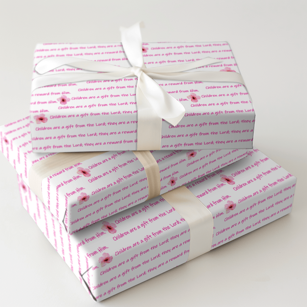 A Gift in Pink - Wrapping Paper - Aspen & Arlo