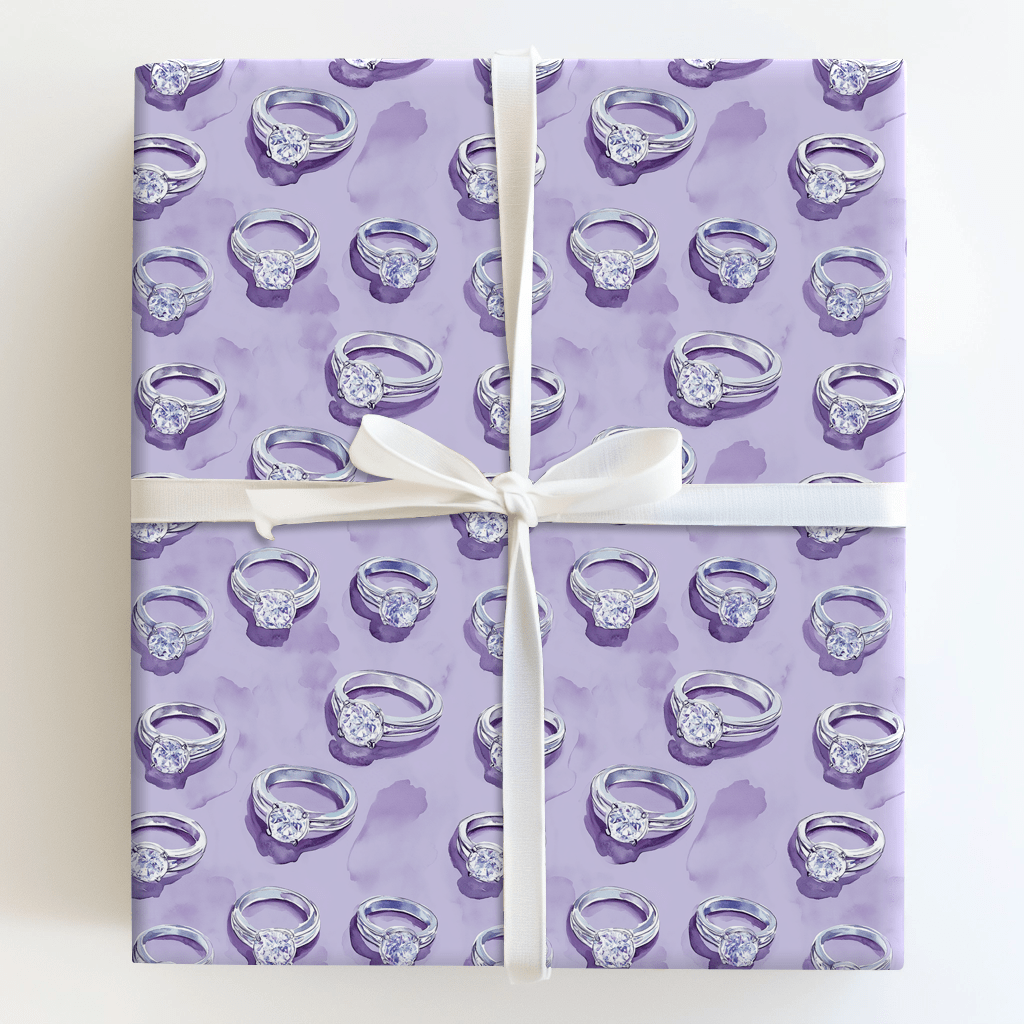 Purple Yes - Wrapping Paper - Aspen & Arlo