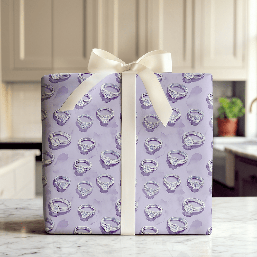 Purple Yes - Wrapping Paper - Aspen & Arlo