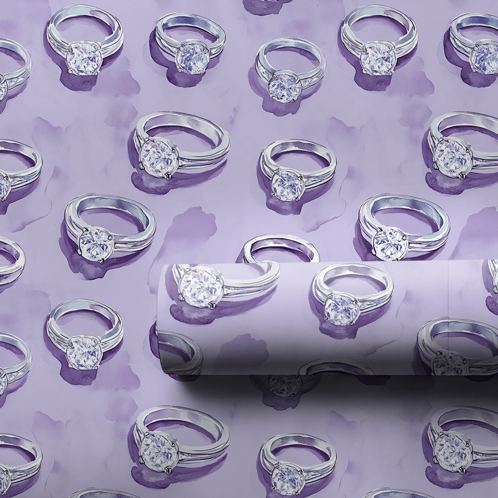 Purple Yes - Wrapping Paper - Aspen & Arlo