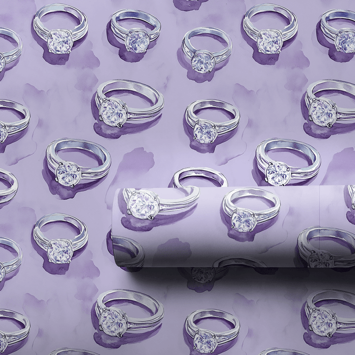 Purple Yes - Wrapping Paper - Aspen & Arlo