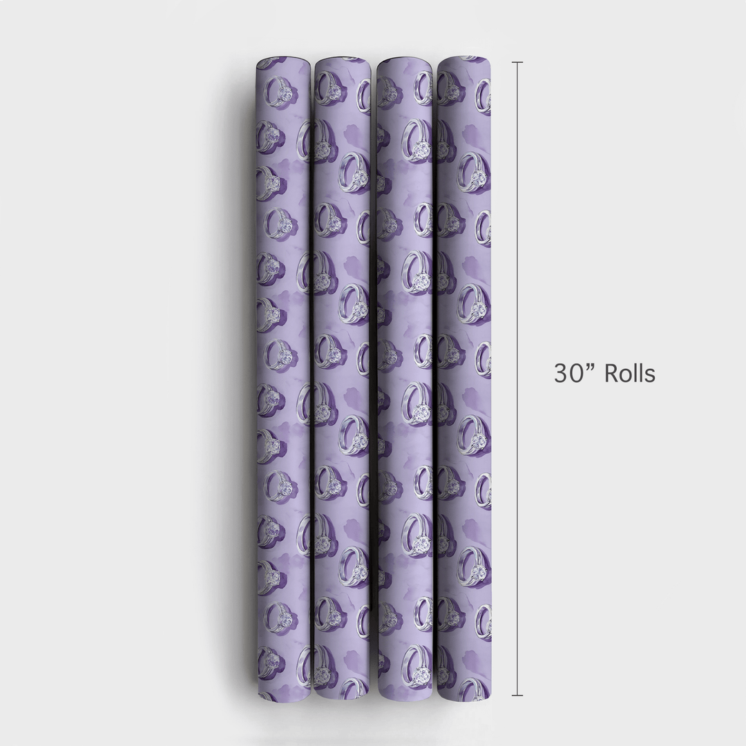 Purple Yes - Wrapping Paper - Aspen & Arlo