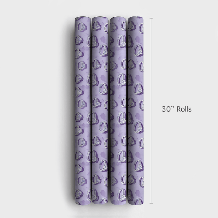 Purple Yes - Wrapping Paper - Aspen & Arlo