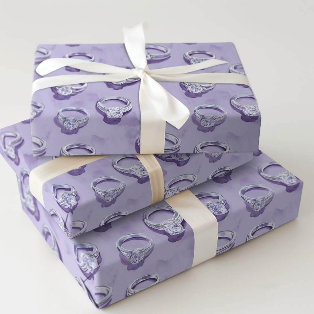 Purple Yes - Wrapping Paper - Aspen & Arlo