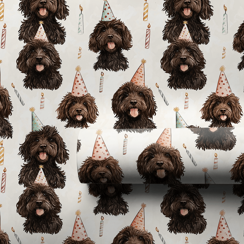Brown Curls - Wrapping Paper - Aspen & Arlo