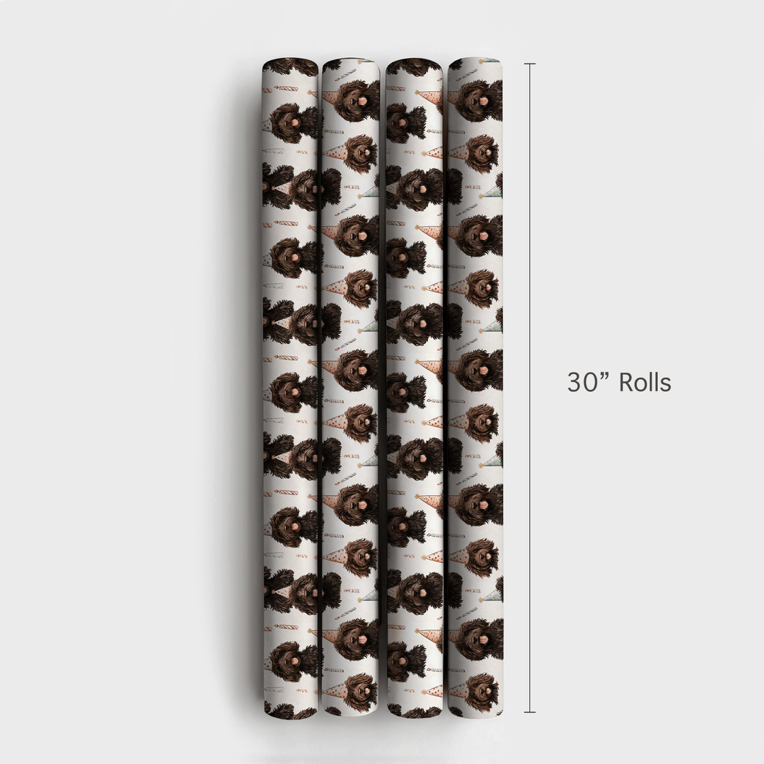 Brown Curls - Wrapping Paper - Aspen & Arlo