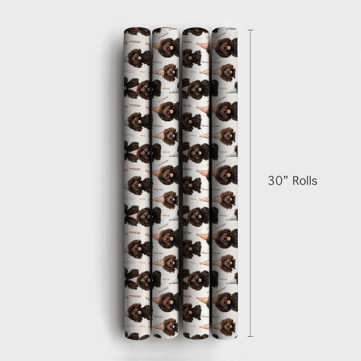 Brown Curls - Wrapping Paper - Aspen & Arlo