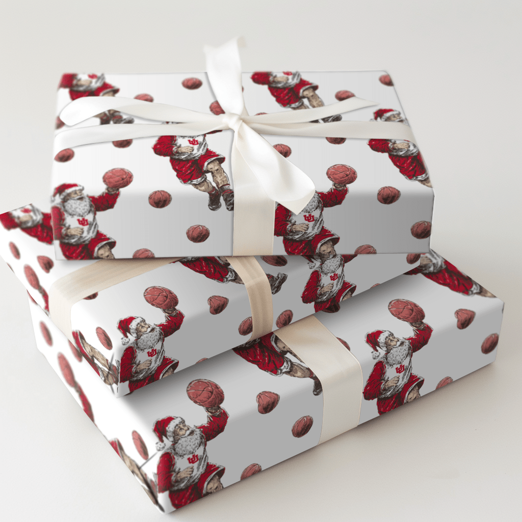 North Pole Power Forward - Wrapping Paper - Aspen & Arlo